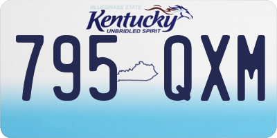 KY license plate 795QXM