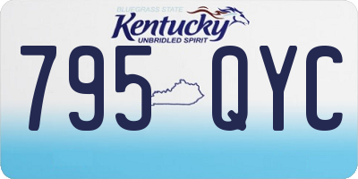 KY license plate 795QYC