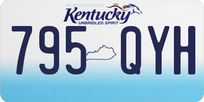 KY license plate 795QYH