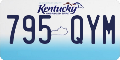 KY license plate 795QYM