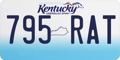 KY license plate 795RAT