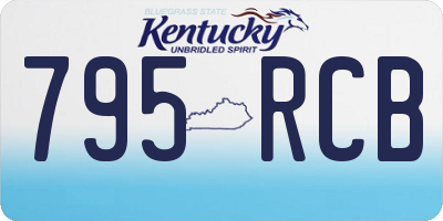 KY license plate 795RCB