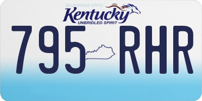 KY license plate 795RHR