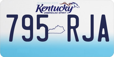 KY license plate 795RJA