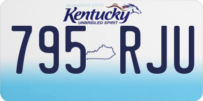 KY license plate 795RJU