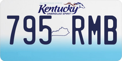 KY license plate 795RMB