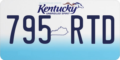 KY license plate 795RTD