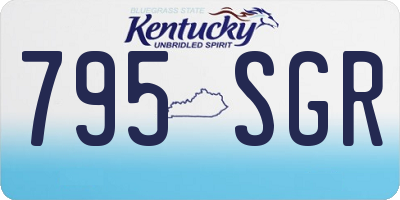 KY license plate 795SGR