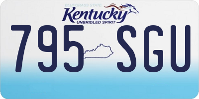 KY license plate 795SGU