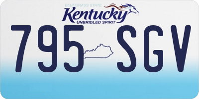 KY license plate 795SGV
