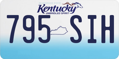 KY license plate 795SIH