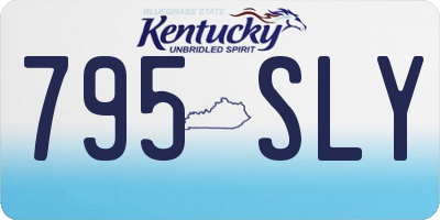KY license plate 795SLY