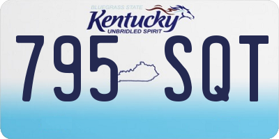 KY license plate 795SQT