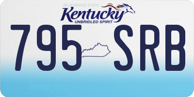 KY license plate 795SRB