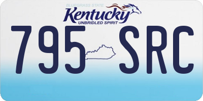 KY license plate 795SRC