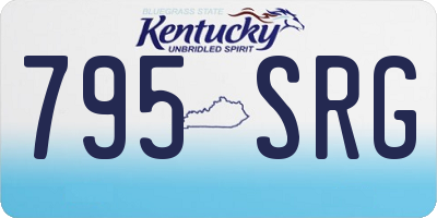KY license plate 795SRG