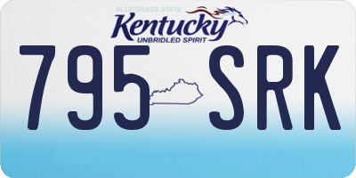 KY license plate 795SRK