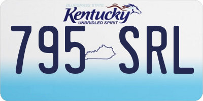 KY license plate 795SRL