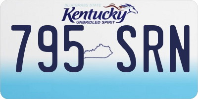 KY license plate 795SRN