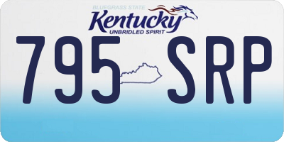 KY license plate 795SRP