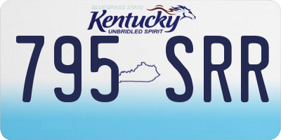 KY license plate 795SRR