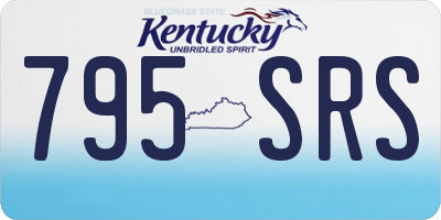KY license plate 795SRS