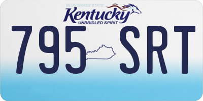 KY license plate 795SRT
