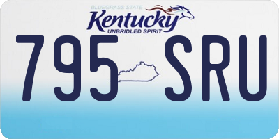 KY license plate 795SRU