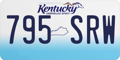 KY license plate 795SRW