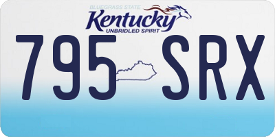 KY license plate 795SRX