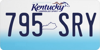 KY license plate 795SRY