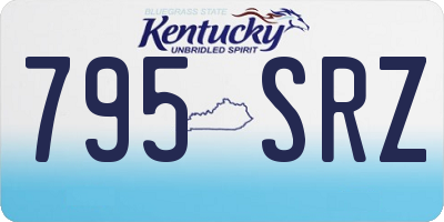 KY license plate 795SRZ