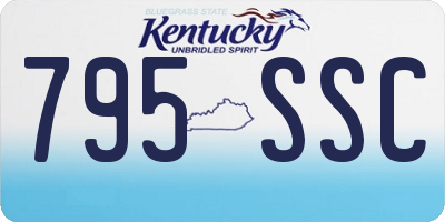 KY license plate 795SSC