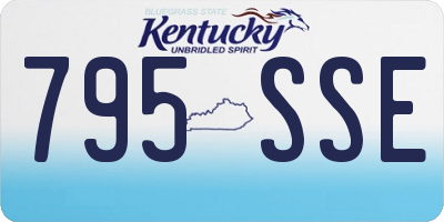 KY license plate 795SSE