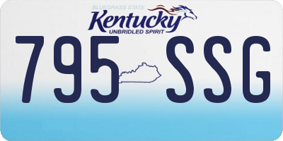 KY license plate 795SSG