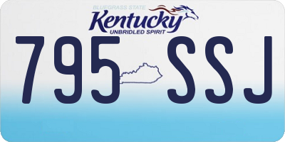KY license plate 795SSJ