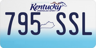 KY license plate 795SSL