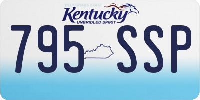 KY license plate 795SSP