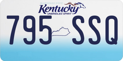 KY license plate 795SSQ