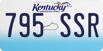KY license plate 795SSR