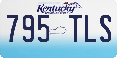 KY license plate 795TLS