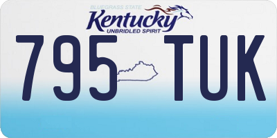 KY license plate 795TUK