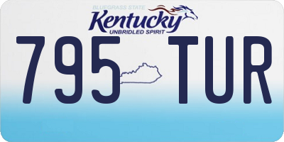 KY license plate 795TUR