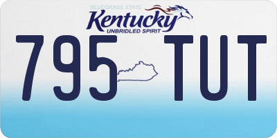 KY license plate 795TUT