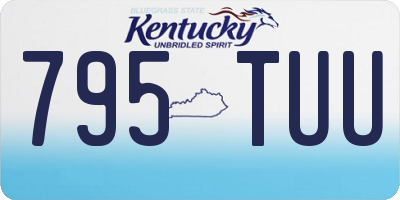 KY license plate 795TUU