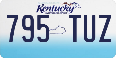 KY license plate 795TUZ