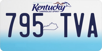 KY license plate 795TVA
