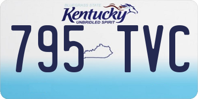 KY license plate 795TVC