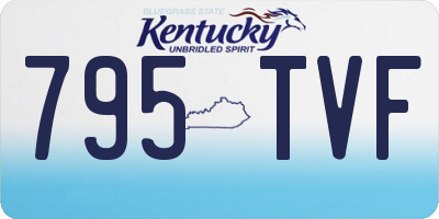 KY license plate 795TVF