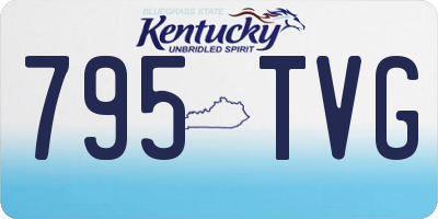 KY license plate 795TVG